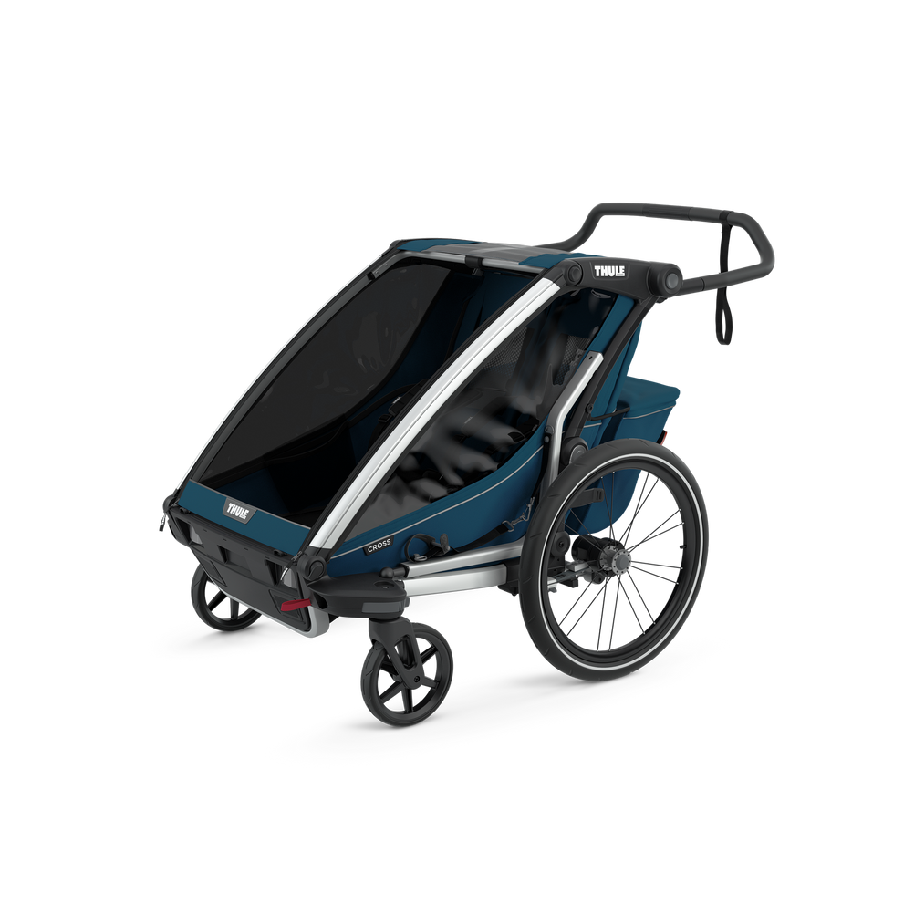 thule chariot cross multisport-fahrradanhänger Thule Chariot Cross Multisport-Fahrradanhänger Majolikablau – Heales Cycles