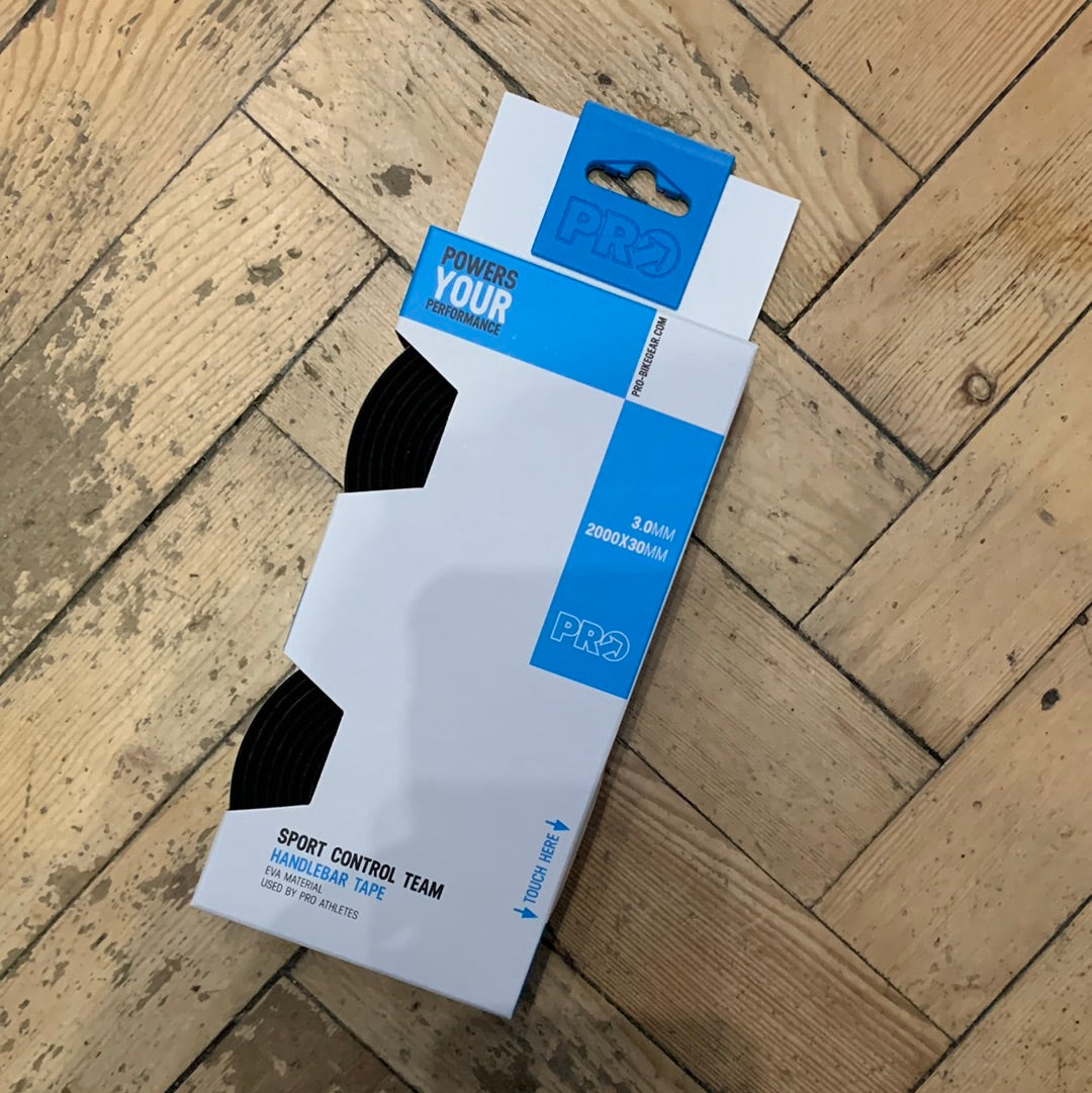 Shimano PRO Sport Control Team-Band, geprägtes PRO-Logo, schwarzes Lenkerband