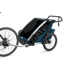 Load image into Gallery viewer, Thule Chariot Cross multisport bike trailer majolica blue