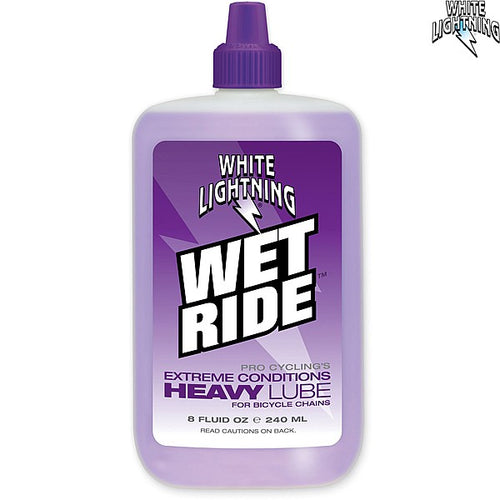 White Lightning Lube Wet Ride Chain Lube 8OZ