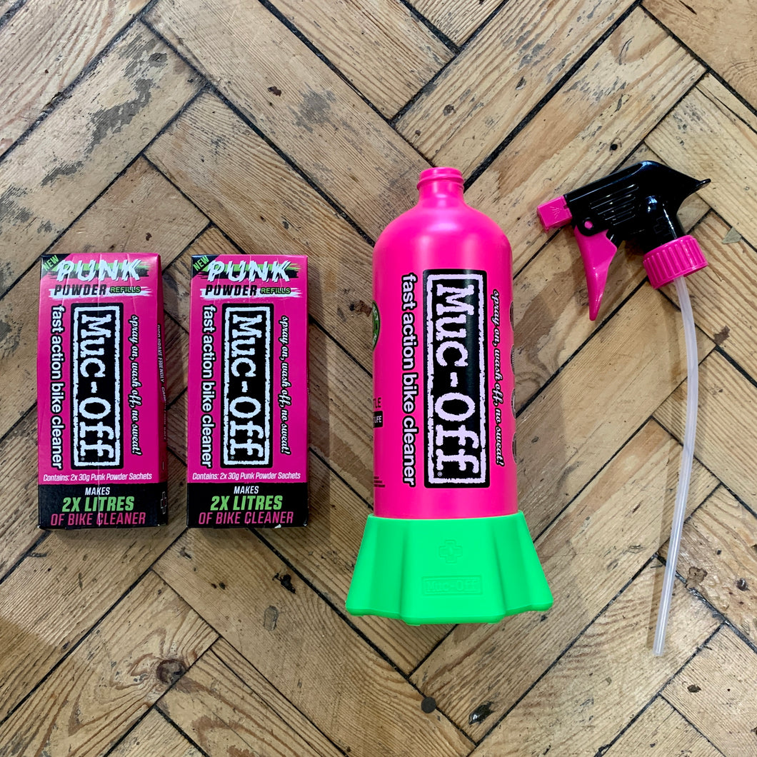 Muc-off Bottle Punk Powder For Life Bundle – Heales Cycles