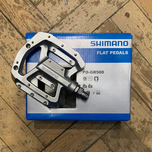 shimano pd-gr500 plattform pedal Shimano PD-GR500 flat pedal Silver – Heales Cycles