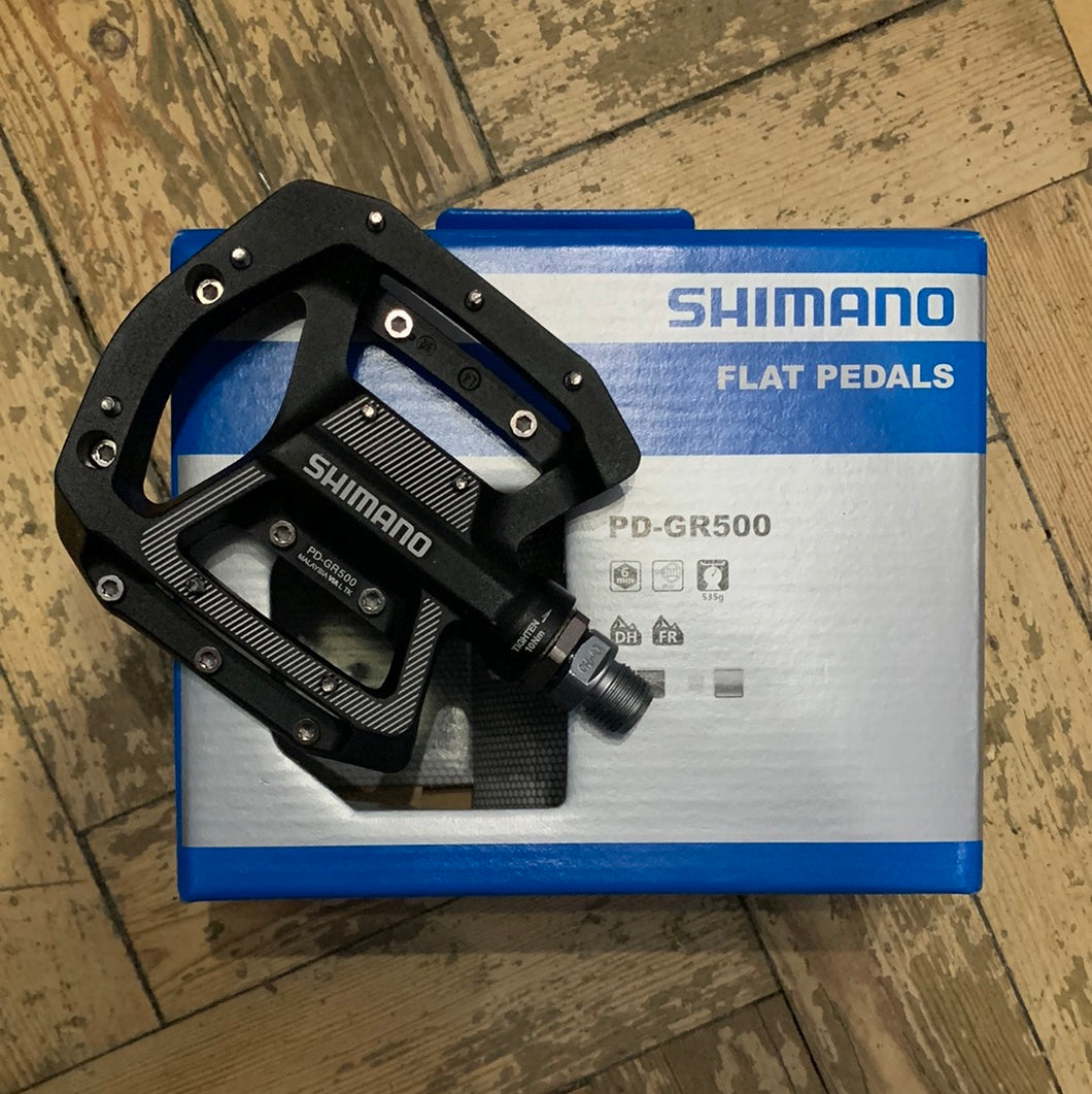 Shimano PD-GR500 flat pedals Black – Heales Cycles
